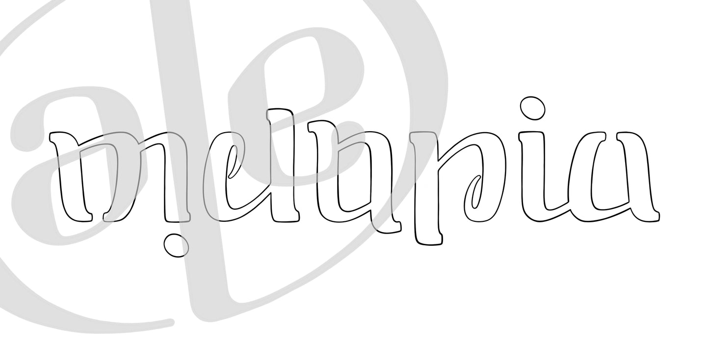 Ambigramma nome singolo (Omogramma)