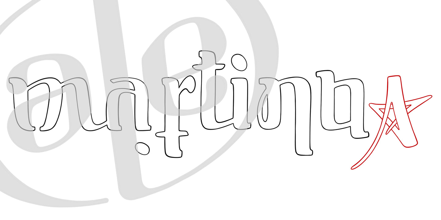 Ambigramma due nomi (Eterogramma)